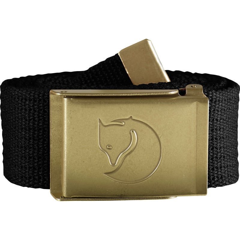 Fjällräven Canvas Brass Belt 4 cm 1 SIZE Black