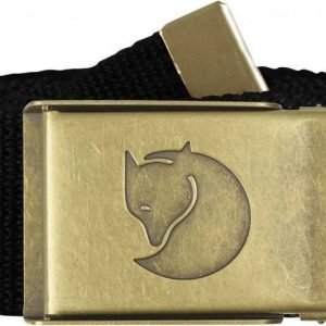 Fjällräven Canvas Brass Belt 4 cm Musta