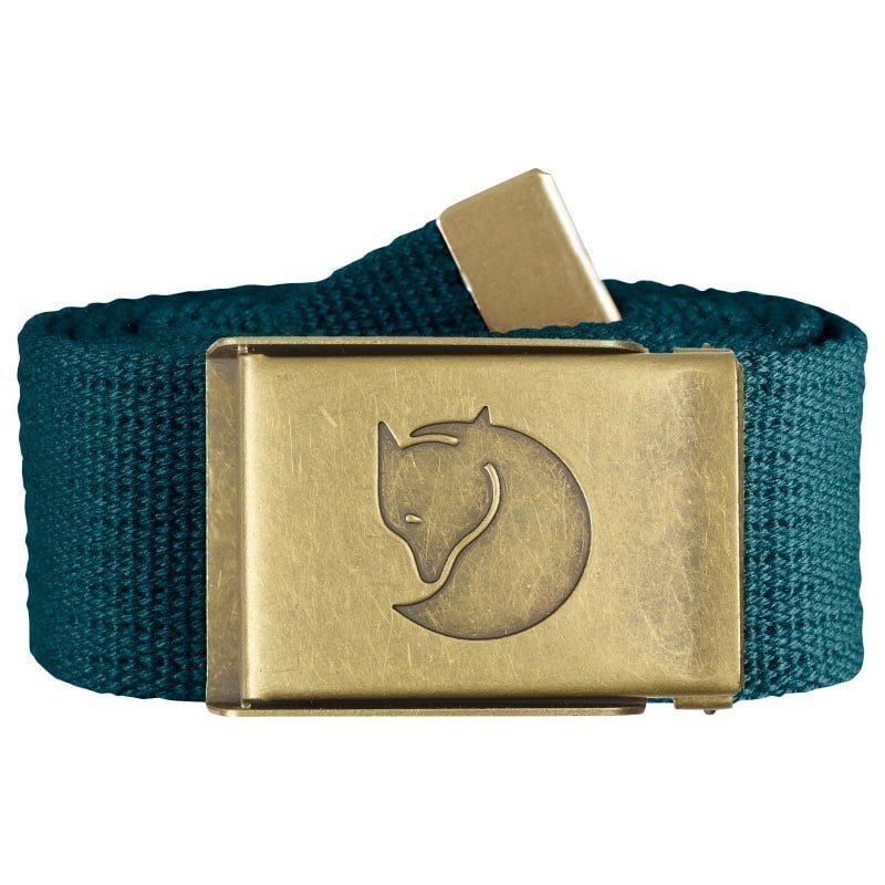 Fjällräven Canvas Brass Belt 4 cm ONESIZE Glacier Green