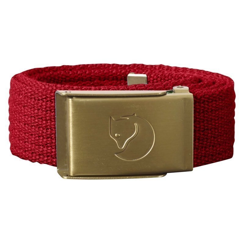 Fjällräven Kids Canvas Brass Belt 1 SIZE Deep Red