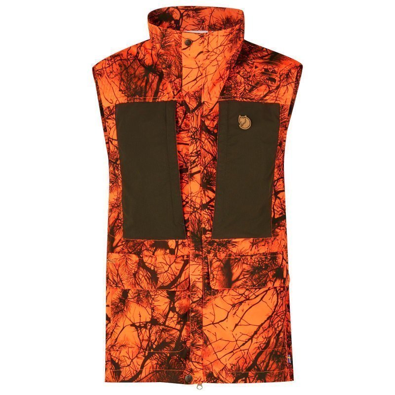 Fjällräven Lappland Hybrid Vest Camo L Orange Camo