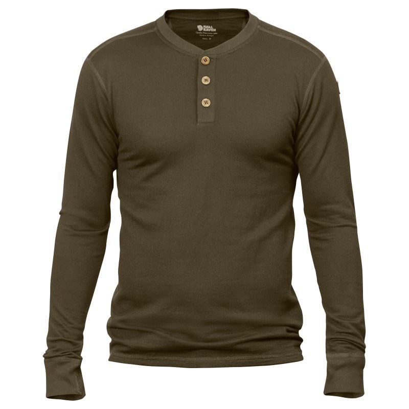 Fjällräven Lappland Merino Henley LS L Dark Olive