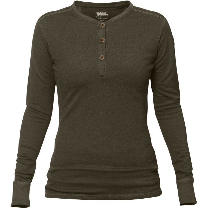 Fjällräven Lappland Merino Henley LS W L Dark Olive