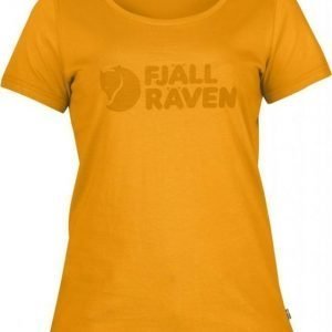 Fjällräven Logo T-shirt Women Keltainen M