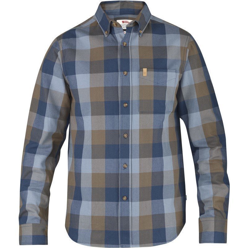 Fjällräven Övik Big Check Shirt LS M Blueberry