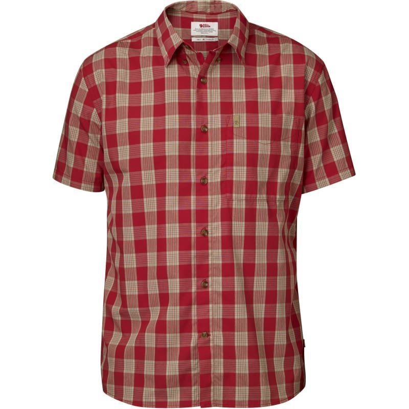 Fjällräven Övik Button Down Shirt SS S Deep Red