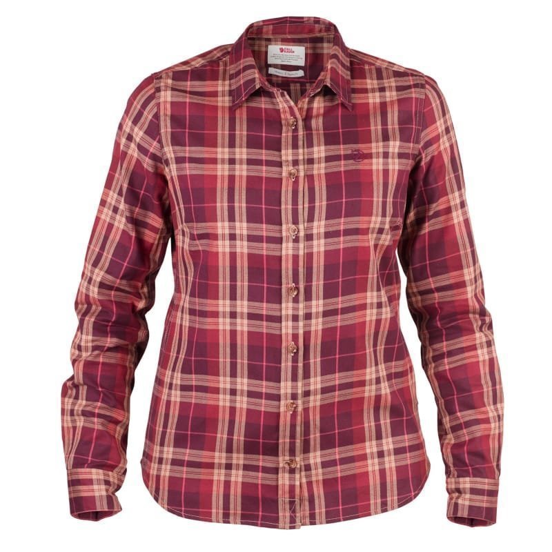 Fjällräven Övik Flannel Shirt W L Dark Garnet