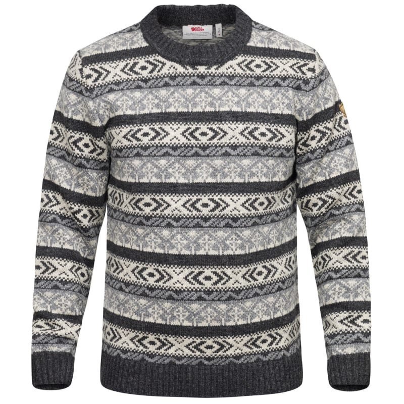 Fjällräven Övik Folk Knit Sweater M Dark Grey