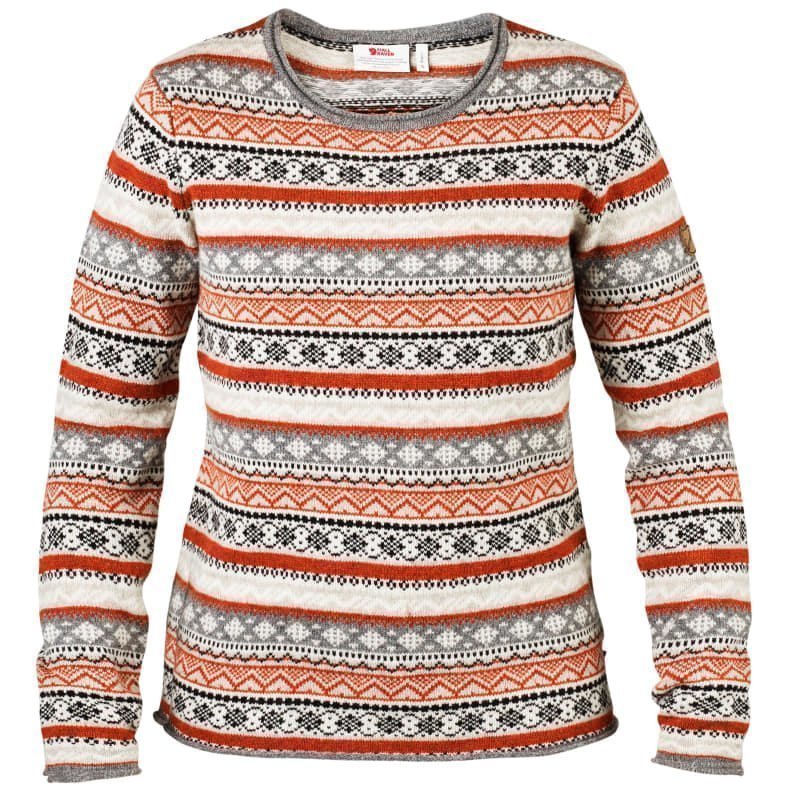 Fjällräven Övik Folk Knit Sweater W S Fog