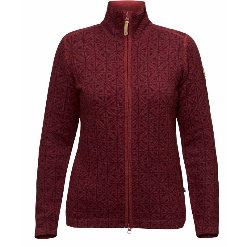 Fjällräven Övik Frost Cardigan Women's L Dark Garnet