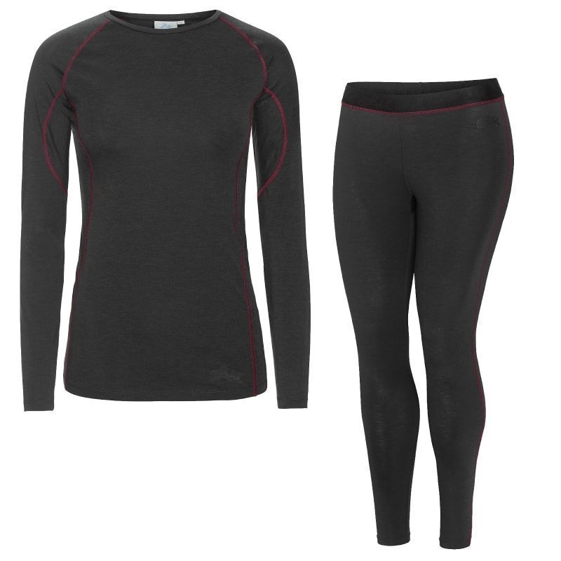 FÅK Women's Merino Plus set L Dark Grey