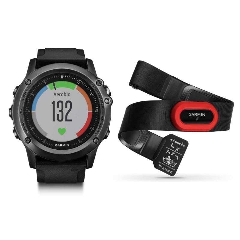 Garmin fenix® 3 HR Sapphire Bundle 1SIZE Black