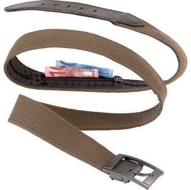 Go Travel Belt Bank ruskea rahojen kuljetusvyö