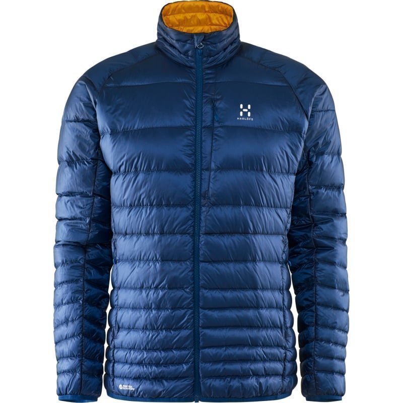 Haglöfs Essens III Down Jacket Men's S Hurricane Blue/Saffron