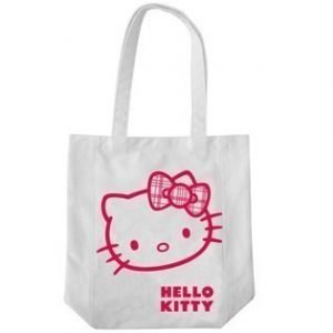 Hello Kitty kauppakassi rusetti valkoinen