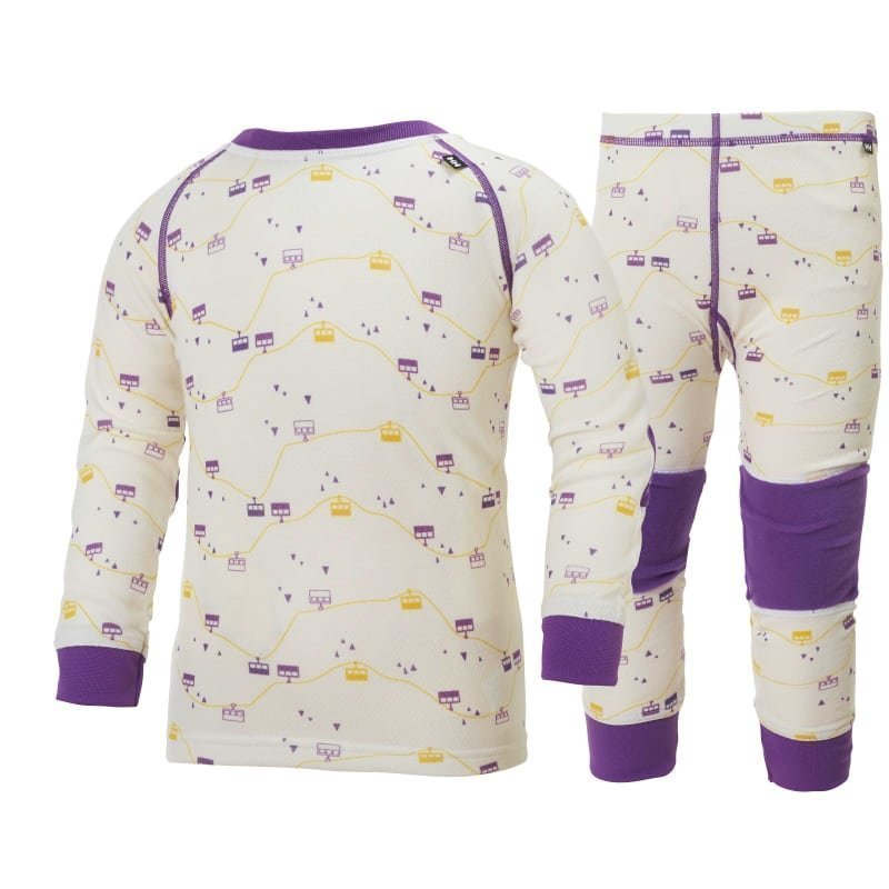 Helly Hansen K HH Warm Set 2 104 White/SB Purple Print