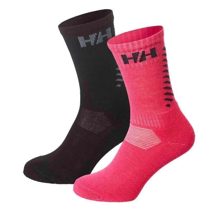 Helly Hansen Women's HH Comfort Wool 2-Pack Socks 40-43 MAGENTA / BLACK