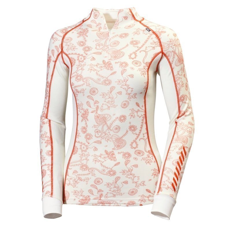 Helly Hansen Women's HH Warm Freeze 1/2 Zip L White Jasico Print