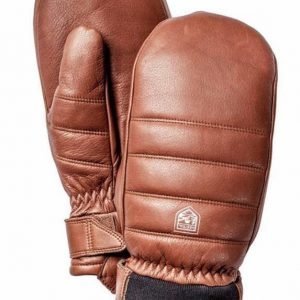 Hestra Alpine Leather Primaloft Mitt rukkanen ruskea