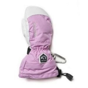 Hestra Army Leather Heli Ski Jr rukkanen pinkki