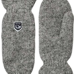 Hestra Basic Wool Mitt Vaaleanharmaa 10