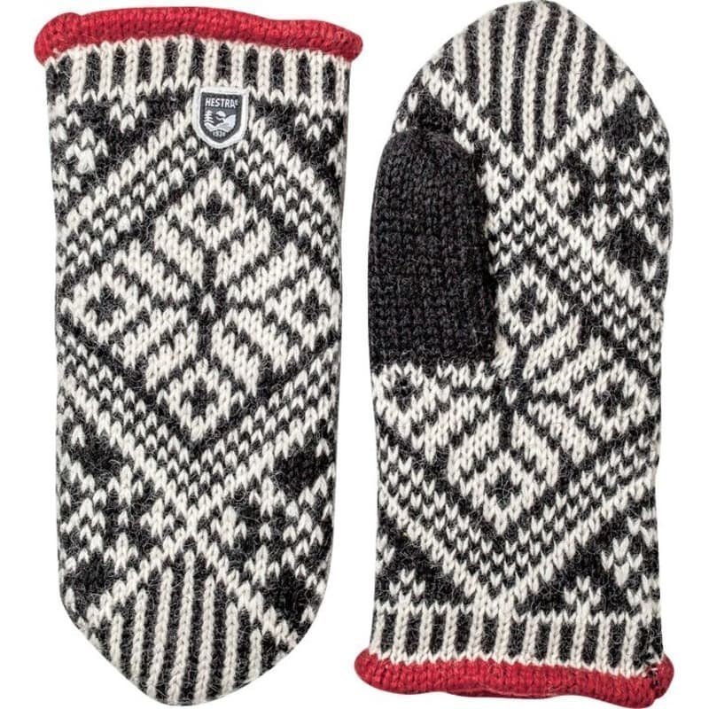 Hestra Nordic Wool Mitt 10 Black/Offwhite