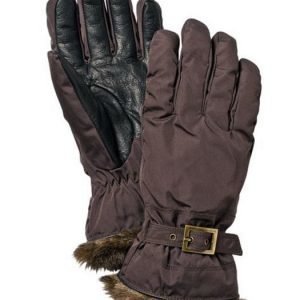 Hestra Winter Forest naisten sormikas ruskea
