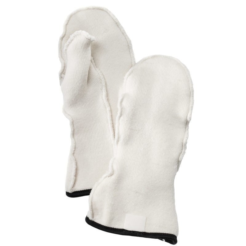 Hestra Wool Terry Liner Mitt JR 5 Offwhite