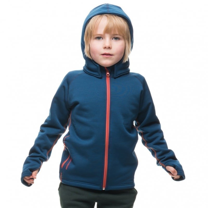 Houdini Kid's Power Houdi XS Blue Steel