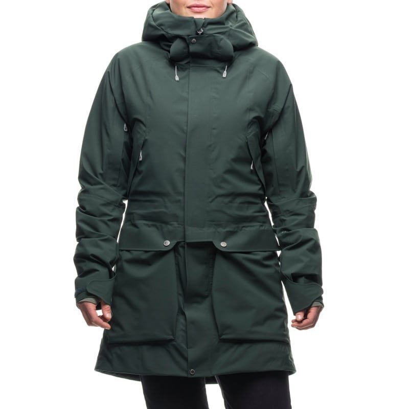 Houdini W's Spheric Parka L Twin Peaks Green