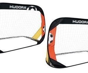 Hudora pop up Soccer Goal pieneen tilaan pakattava maalisetti