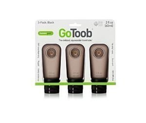 Humangear GoToob 60 ml 3 Pack tuubi nesteille musta