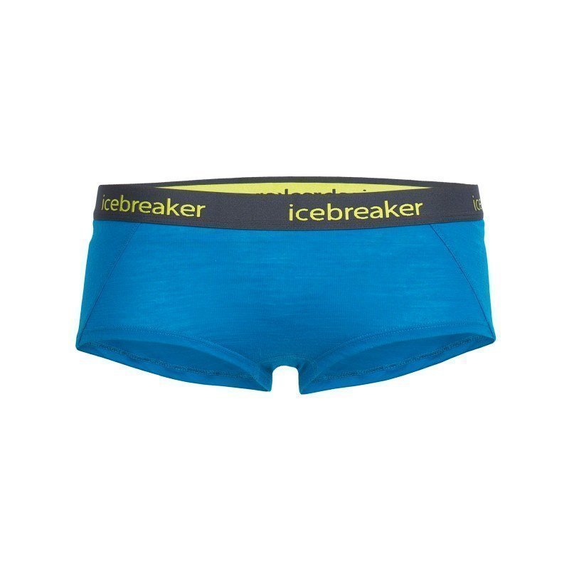 Icebreaker Women's Sprite Hot Pants L Alpine/Stealth/Cactus