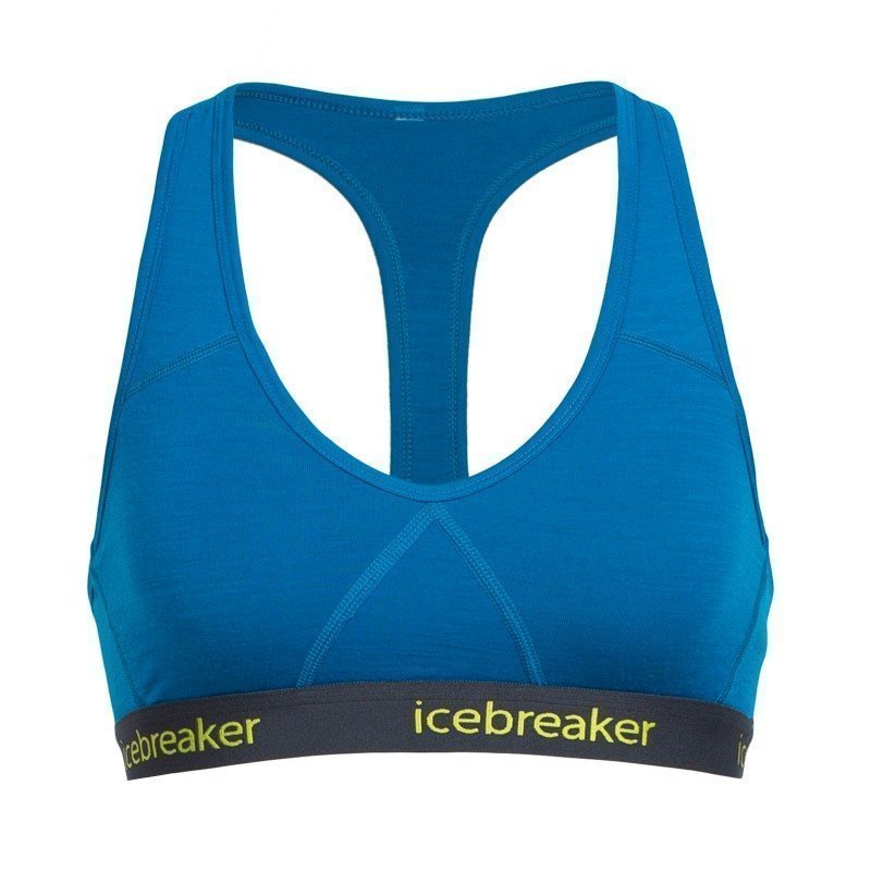 Icebreaker Women's Sprite Racerback Bra M Alpine/Stealth/Cactus