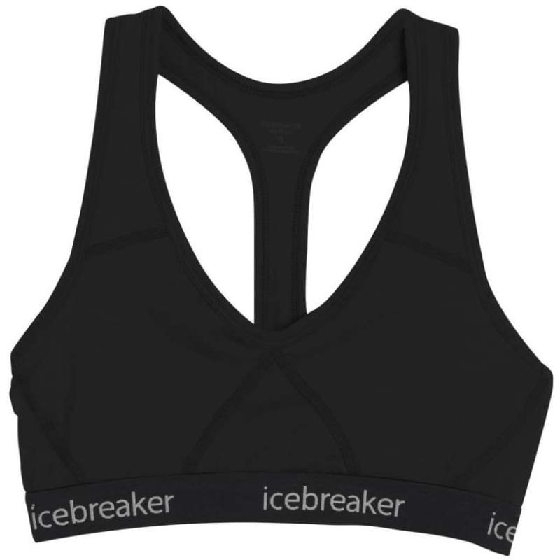 Icebreaker Women's Sprite Racerback Bra M Black/Black