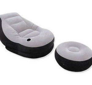 Intex lounge chair and ottoman ultra ilmatäytteinen tuoli ja rahi