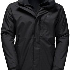 Jack Wolfskin Black Range 3In1 Musta L