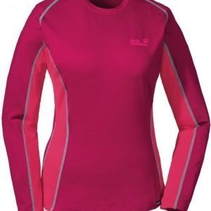 Jack Wolfskin Dynamic LS Women Punainen M