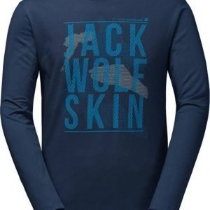 Jack Wolfskin Floating Ice Longsleeve Tummansininen L