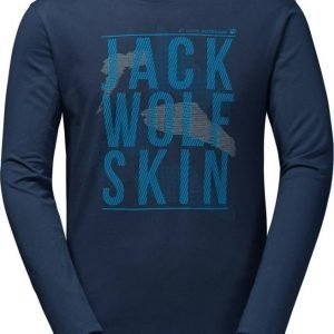 Jack Wolfskin Floating Ice Longsleeve Tummansininen XL