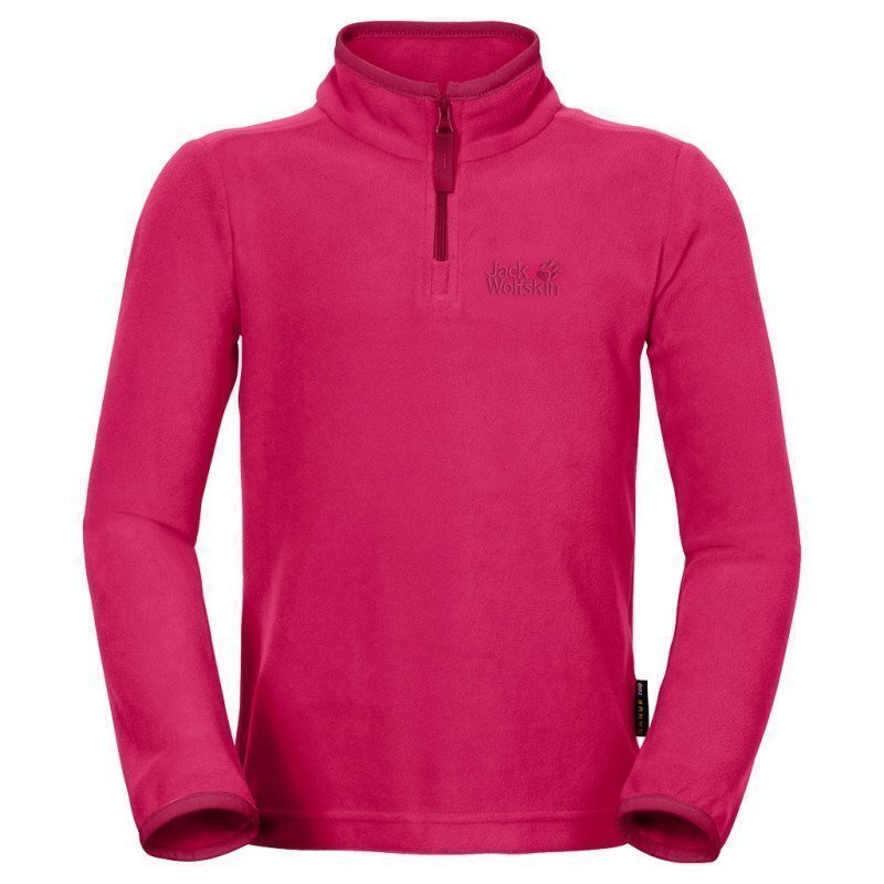 Jack Wolfskin Gecko Nanuk Half Zip Kids 116 Pink Raspberry