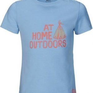 Jack Wolfskin Girls Tipi Tee Vaaleansininen 104