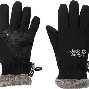 Jack Wolfskin Kids Softshell Highloft Glove musta 140