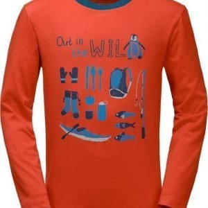 Jack Wolfskin Out In The Wild Longsleeve Oranssi 164