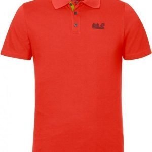 Jack Wolfskin Pique Function 65 Polo M Coral L