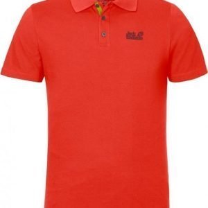 Jack Wolfskin Pique Function 65 Polo M Coral M