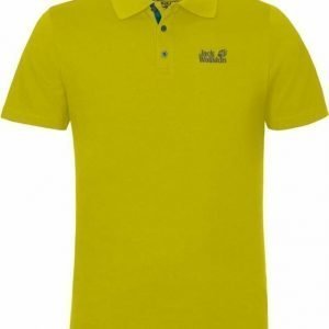 Jack Wolfskin Pique Function 65 Polo M Lime L