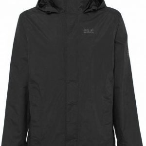 Jack Wolfskin Pouring Rain Jacket Musta XXL