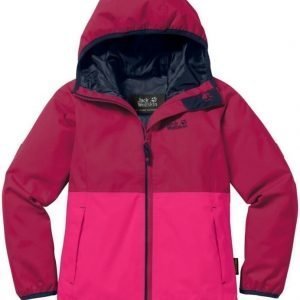 Jack Wolfskin Rainy Days Texapore Jacket Girls Punainen 152