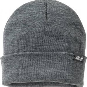 Jack Wolfskin Rib Knit Cap Harmaa M